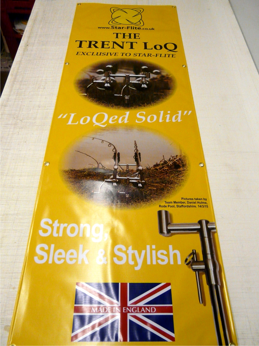 Vertical pvc banner digitally printed