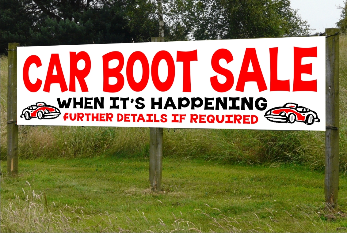 Digitally Printed Car Boot Sale Banner