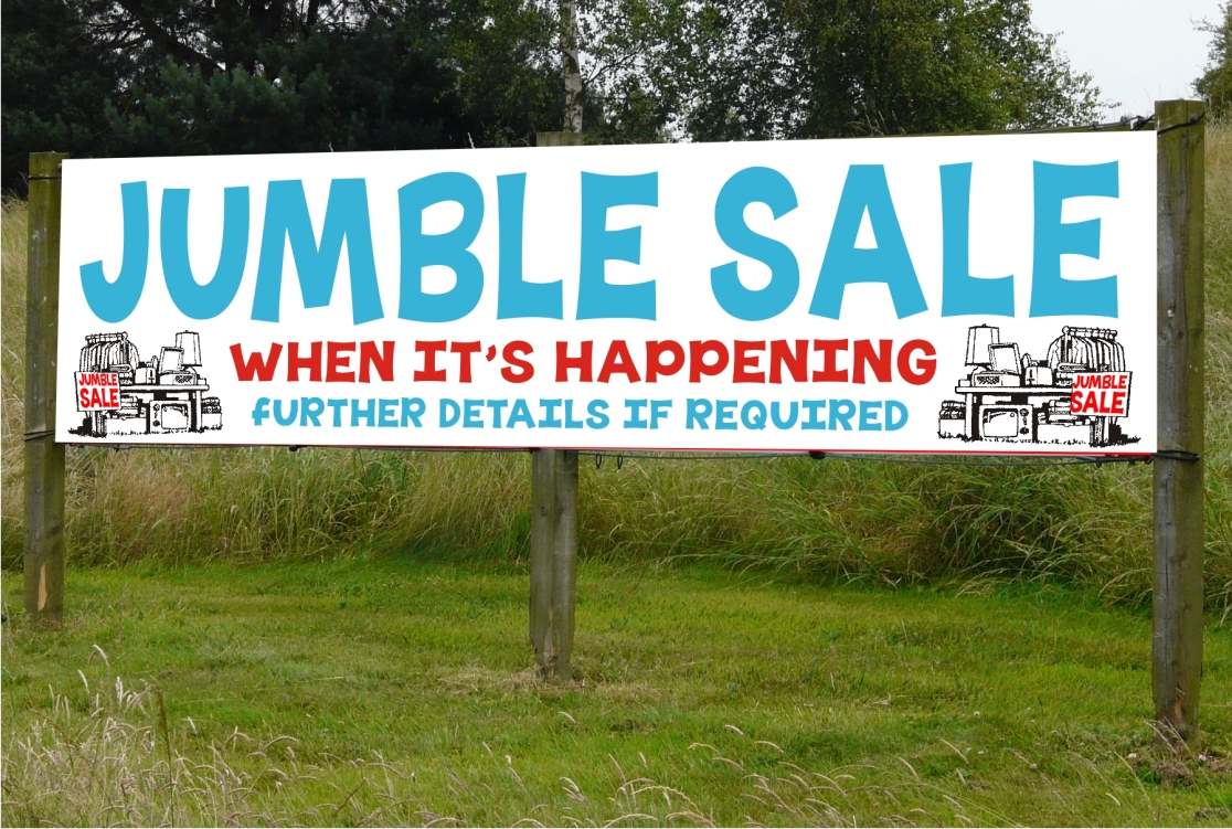 Digitally Printed Jumble Sale Banner