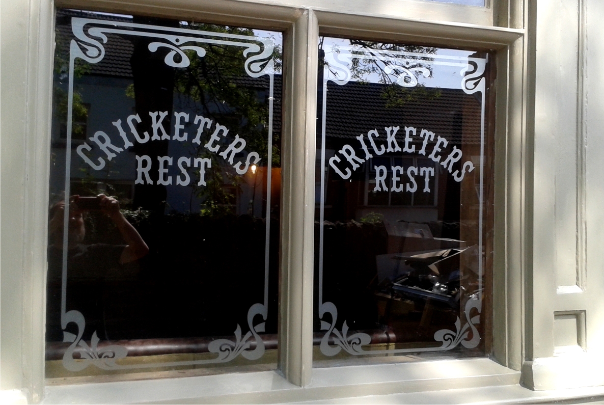 Etched Effect graphics applied to window