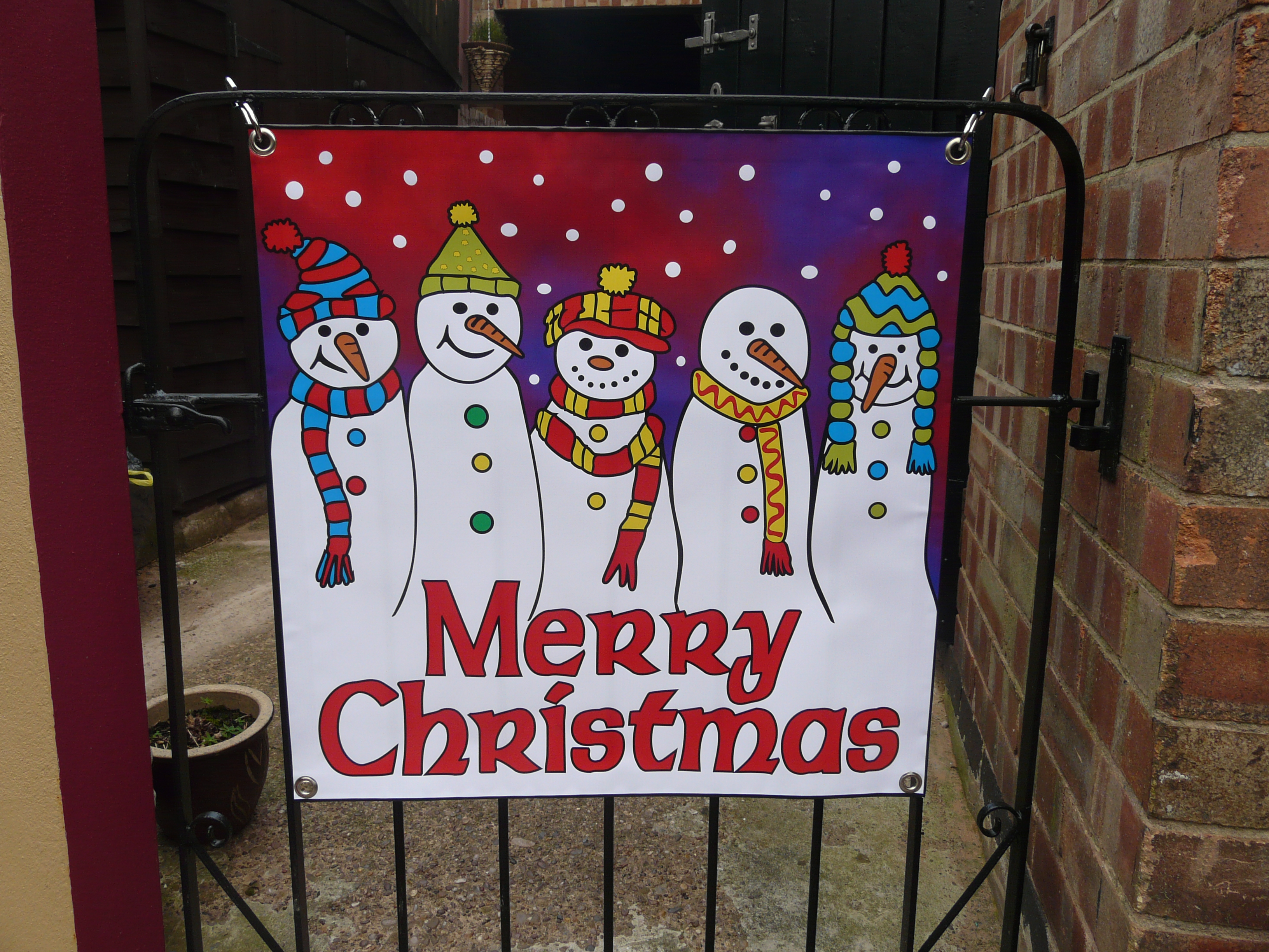 Merry Christmas decorative banner